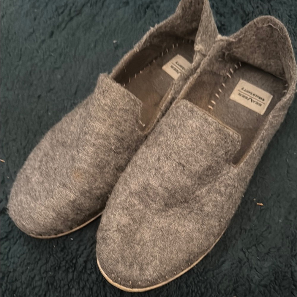 Gray Slip-On Men's Shoes